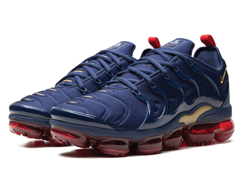 Air VaporMax Plus Metallic Blue / Gold | Sneakers Forest - Double Fronted